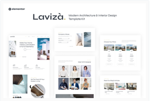 Laviza - Modern Architecture & Interior Design Template Kit