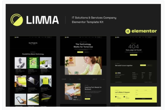 Limma - IT Solutions & Services Company Elementor Template Kit