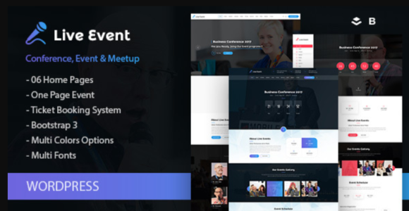 Liveevent – Single Conference Meetup WordPress Theme