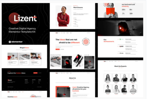 Lizent - Creative Digital Agency Elementor Template Kit