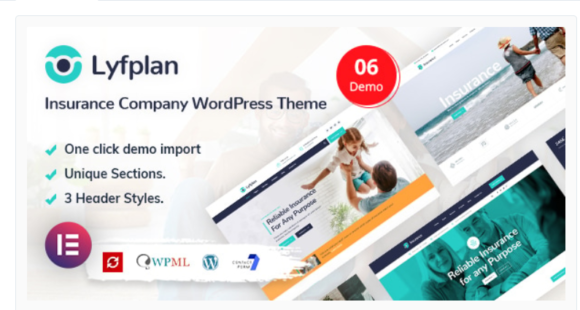 Lyfplan - Insurance WordPress Theme
