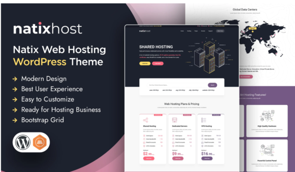 Natix | Web Hosting WordPress Theme
