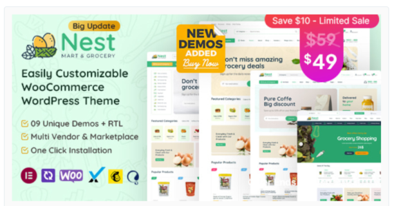 Nest - Grocery Store WooCommerce WordPress Theme