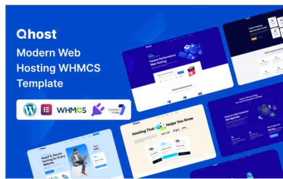 Qhost - Modern Web Hosting & WHMCS WordPress Theme