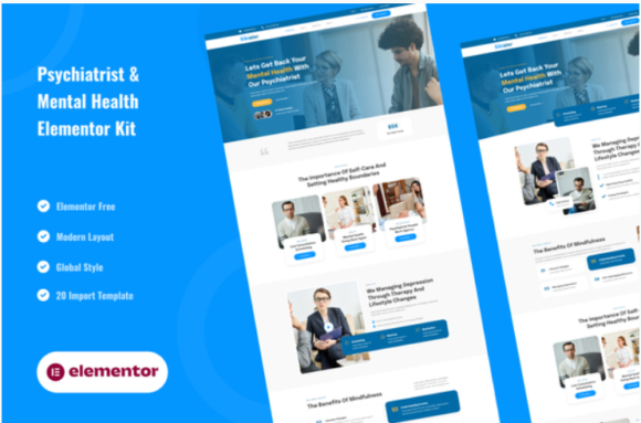 Sikiater - Psychiatrist & Mental Health Service Elementor Template Kit
