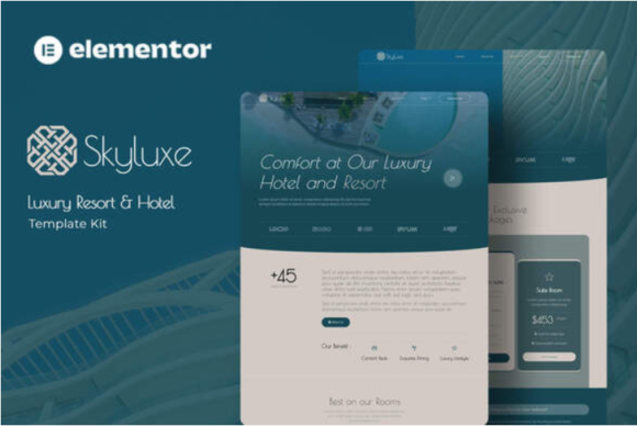 Skyluxe - Luxury Resort & Hotel Elementor Template Kit