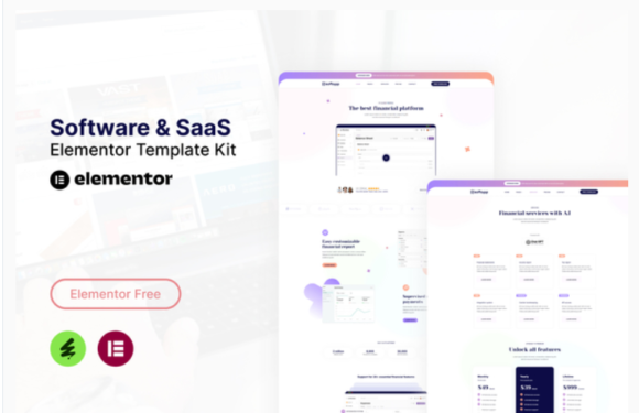 Softapp - Software & SaaS Elementor Template Kit