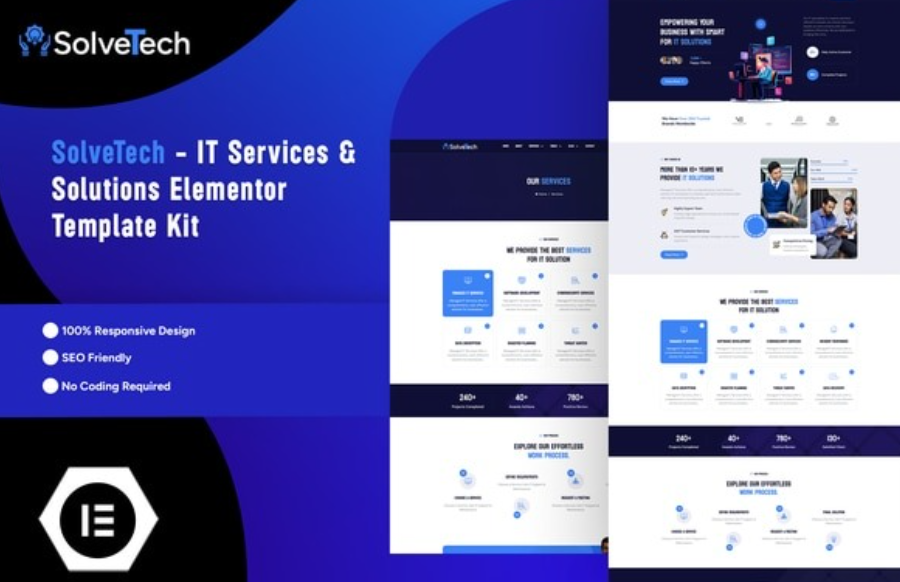 SolveTech 1.0 – IT Services & Solutions Elementor Pro Template Kit