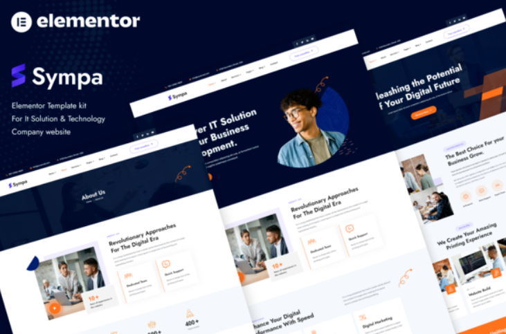Sympa - IT Solutions & Technology Elementor Template Kit
