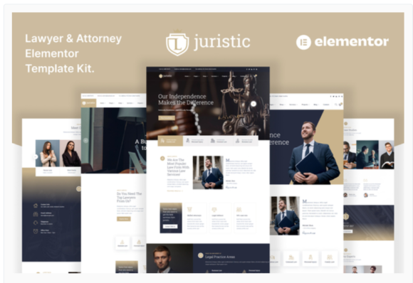 Juristic – Lawyer Attorney & Law Firm Elementor Template Kit