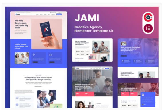 Jami - Creative Agency Elementor Template Kit