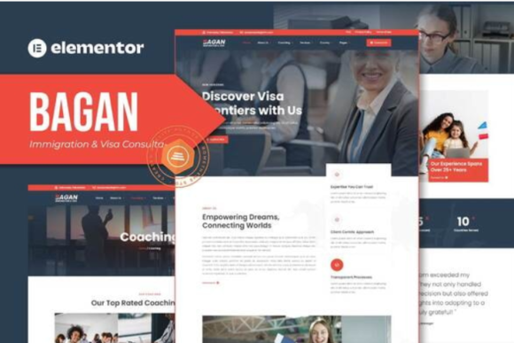 Bagan - Immigration & Visa Consulting Elementor Template Kit