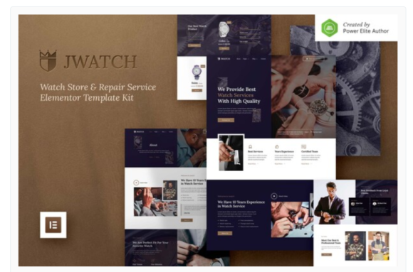 JWatch – Watch Store & Repair Service Elementor Template Kit