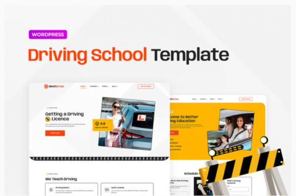 BestDrive – Driving School Elementor Template Kit