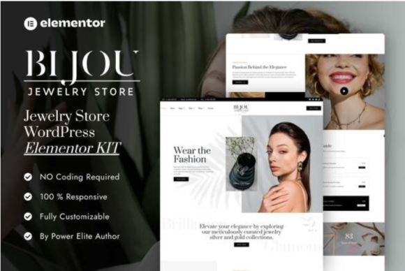 Bijou - Jewelry Store Elementor Pro Template Kit