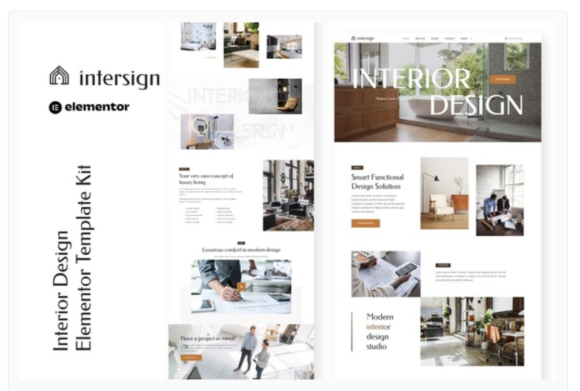 InterSign - Interior Design & Architecture Elementor Template Kit