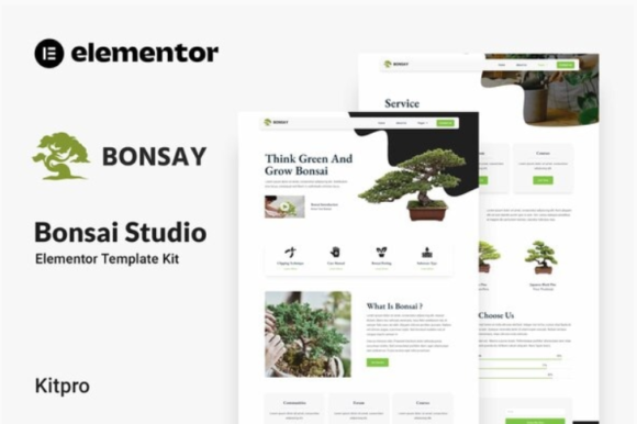 Bonsay - Bonsai Studio Elementor Template Kit