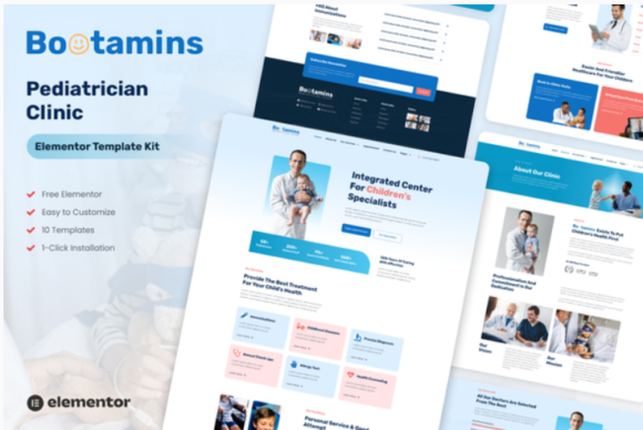 Bootamins - Pediatrician Clinic Template Kits