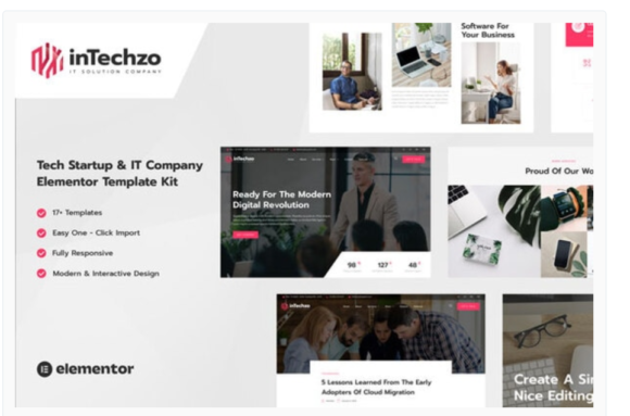 inTechzo - Startup & IT Company Elementor Template Kit