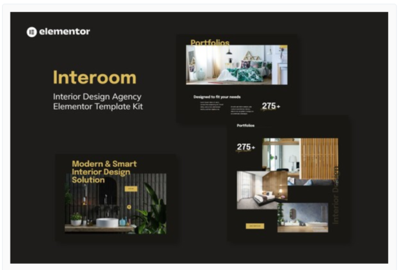 Interoom - Interior Design & Architecture Elementor Template Kit