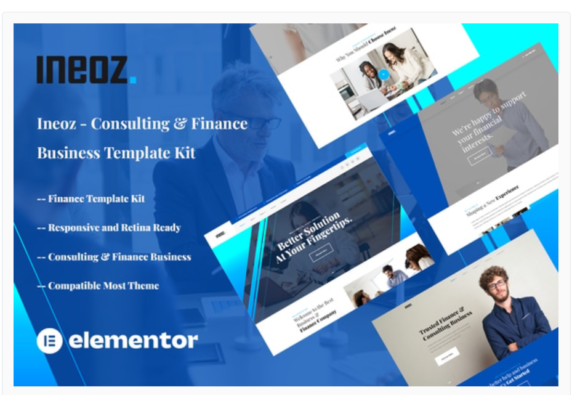 Ineoz - Consulting & Finance Business Elementor Template Kit