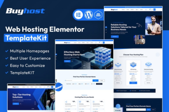 Buyhost - Web Hosting Elementor Template Kit
