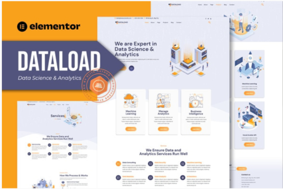 Dataload - Data Science & Analytics Elementor Template Kit