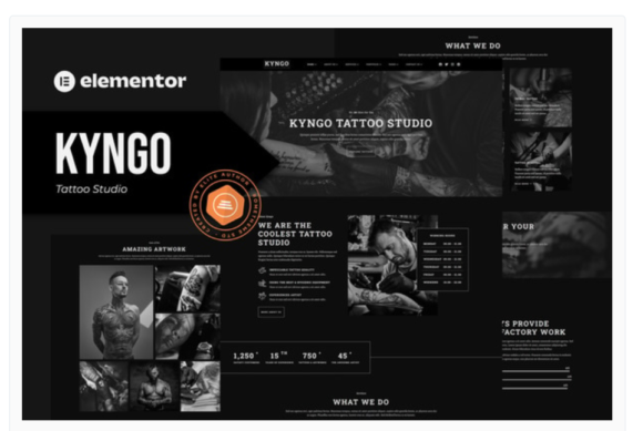 Kyngo - Tattoo Studio Elementor Template Kit