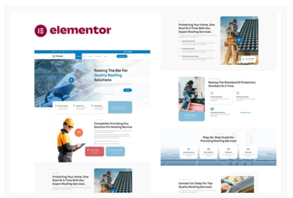 Knopee - Roofing & Canopy Services Elementor Template Kit