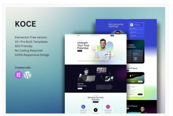Koce - Life Coach & Motivator Elementor Template Kit