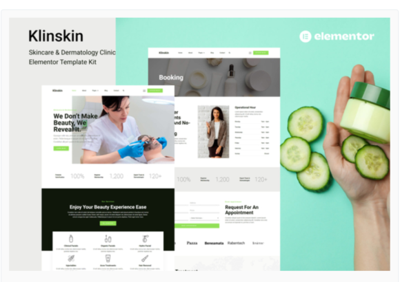 Klinskin - Skincare & Dermatology Clinic Elementor Template Kit