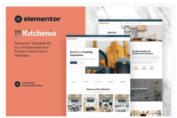 Kitchenia – Kitchenware & Cooking Utensils Store Template Kit