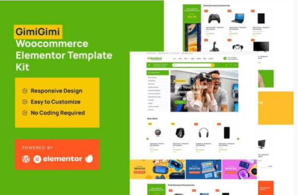 GimiGimi - Woocommmerce Elementor Template Kit