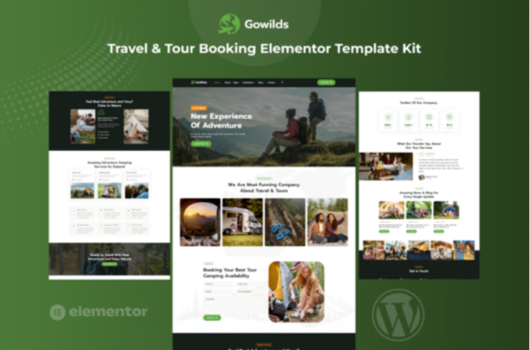 Gowilds - Travel & Tour Booking Elementor Template Kit