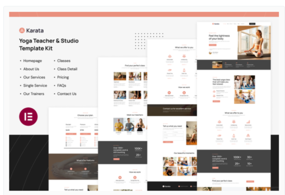 Karata - Yoga Teacher & Studio Elementor Template Kit