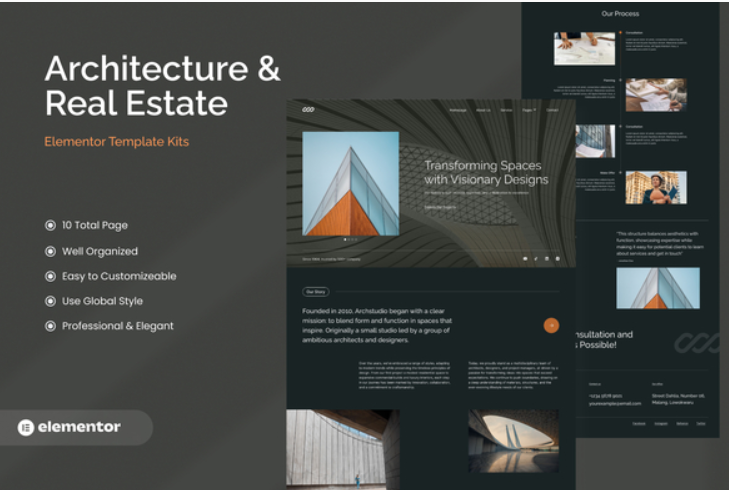 Archstudio - Modern & Luxury Architecture Template Kits