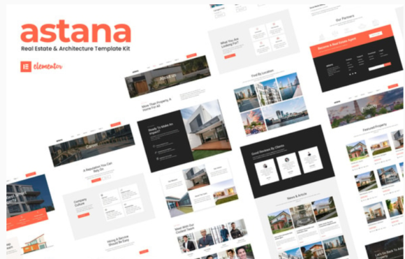 Astana - Real Estate & Architecture Elementor Template Kit
