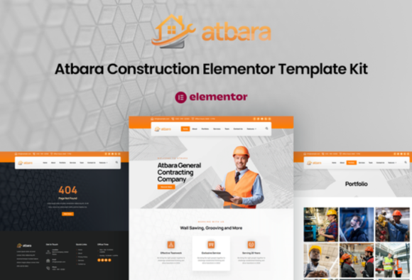 Atbara - Construction Elementor Template Kit