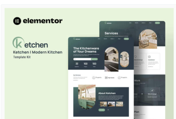 Ketchen - Modern Kitchen Elementor Template Kit