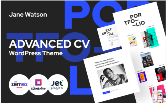 Jane Watson - Advanced And Reliable CV WordPress Theme