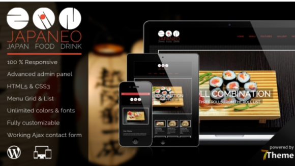 Japaneo - WordPress Japanese Restaurant Theme