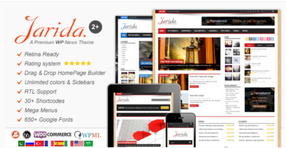 Jarida - Responsive WordPress News Theme, Magazine, Blog