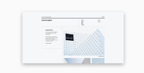 Jeanne - Minimal Photography and Portfolio WordPress Theme