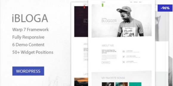 iBloga – Clean and Minimal Blog WordPress Theme