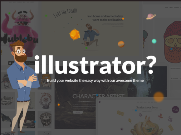 Illustrator wordpress theme