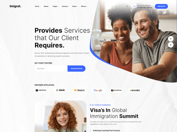 Imigrat Immigration Visa Consulting theme