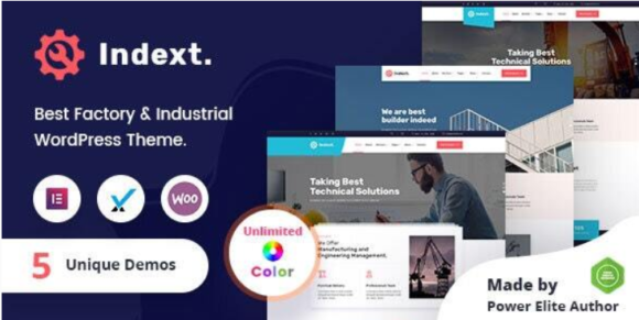 Indext - Industrial Business WordPress Theme