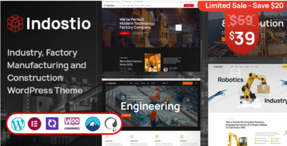 Indostio - Factory and Manufacturing WordPress Theme