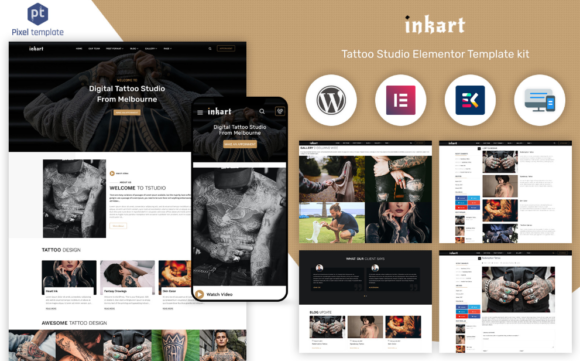 InkArt - Tattoo Studio Artist WordPress