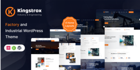 Kingstrox - Factory and Industrial Business WordPress Theme